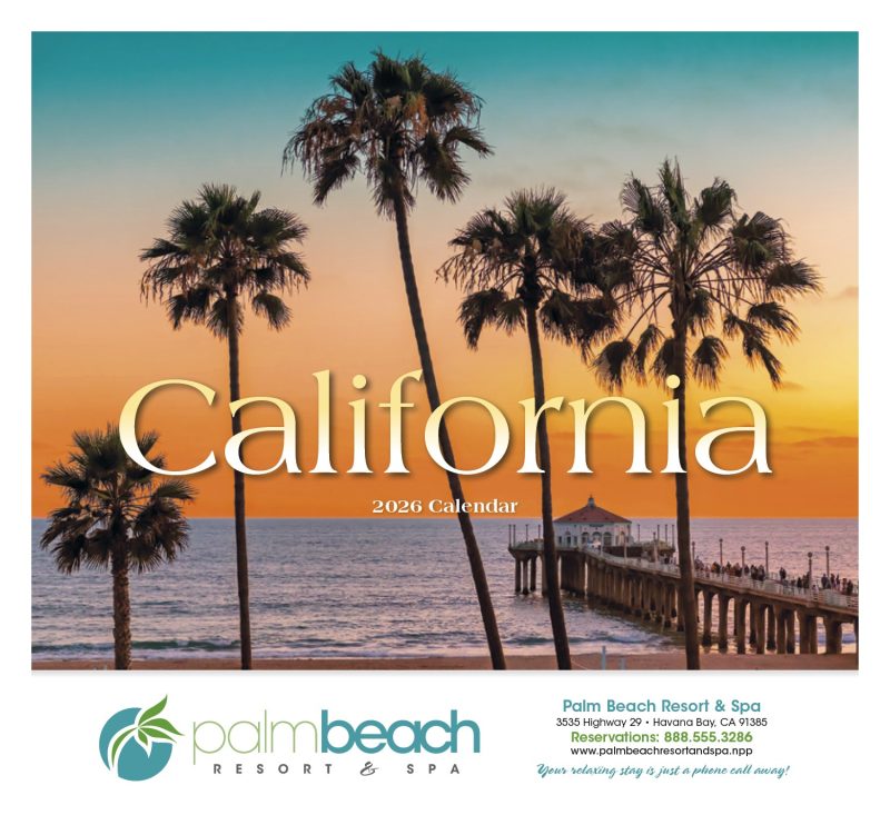 Custom HotLine® Products California Appointment Calendar - Stapled - 2