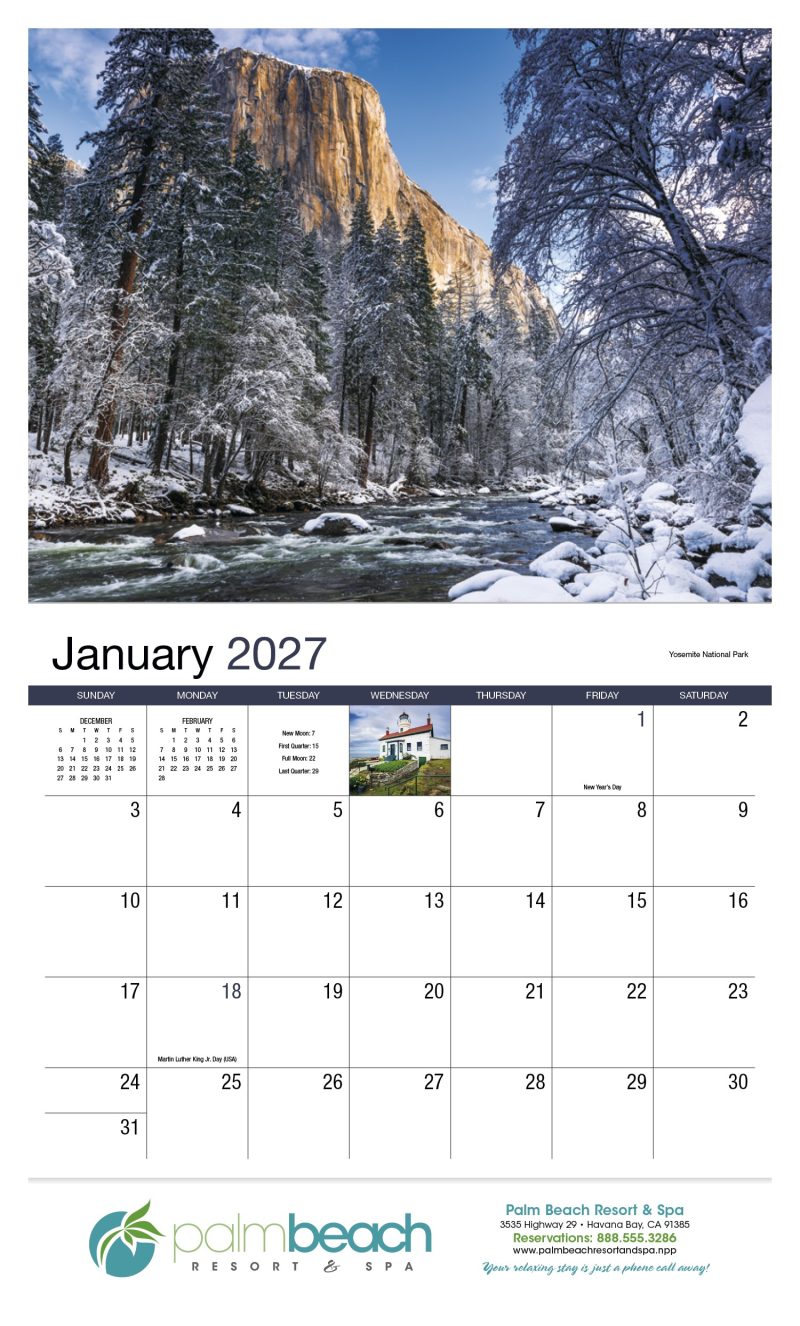 Custom HotLine® Products California Appointment Calendar - Stapled - 6