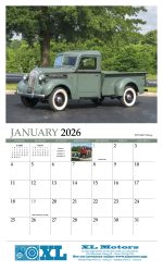 Custom HotLine® Products Classic Trucks Appointment Calendar - Stapled - 3