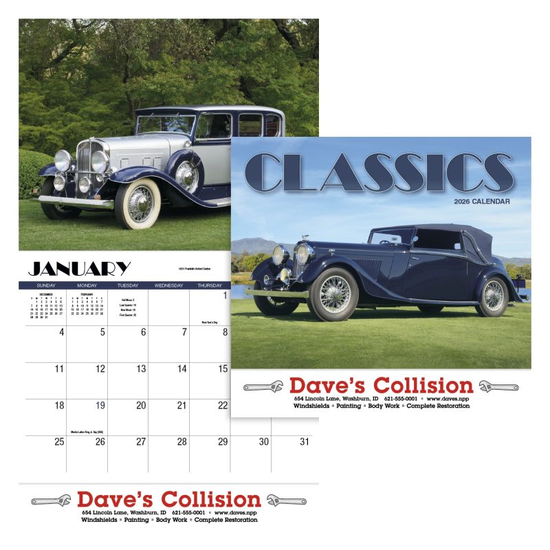 Custom HotLine® Products Classics Appointment Calendar - Stapled - 1