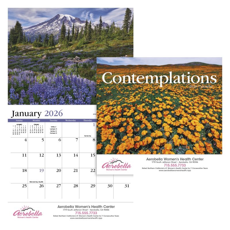 Custom HotLine® Products Contemplations Appointment Calendar - Stapled - 1