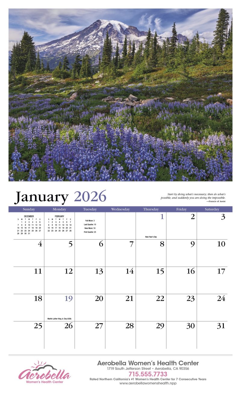 Custom HotLine® Products Contemplations Appointment Calendar - Stapled - 3