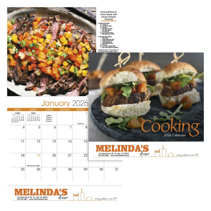 Custom HotLine® Products Cooking Appointment Calendar - Stapled - 1