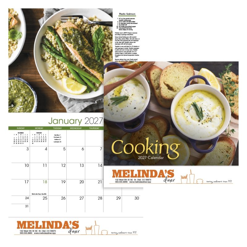 Custom HotLine® Products Cooking Appointment Calendar - Stapled