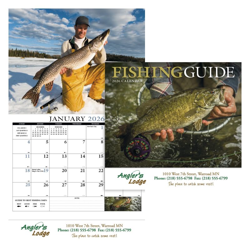 Custom HotLine® Products Fishing Guide Appointment Calendar - Stapled - 1