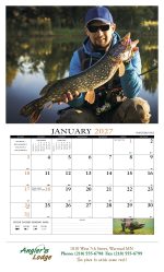 Custom HotLine® Products Fishing Guide Appointment Calendar - Stapled - 6