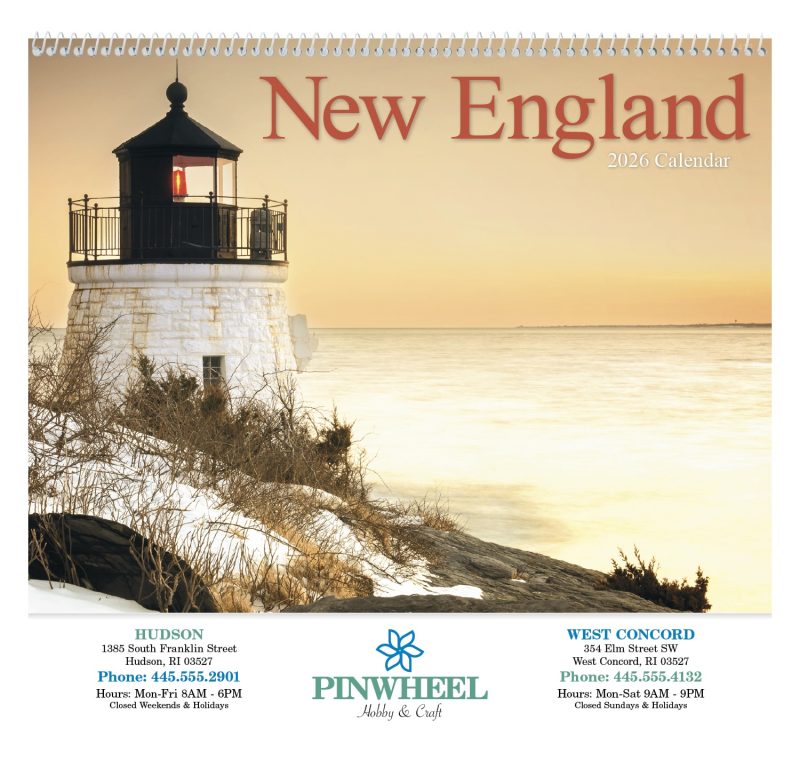 Custom HotLine® Products New England Appointment Calendar - Spiral - 2