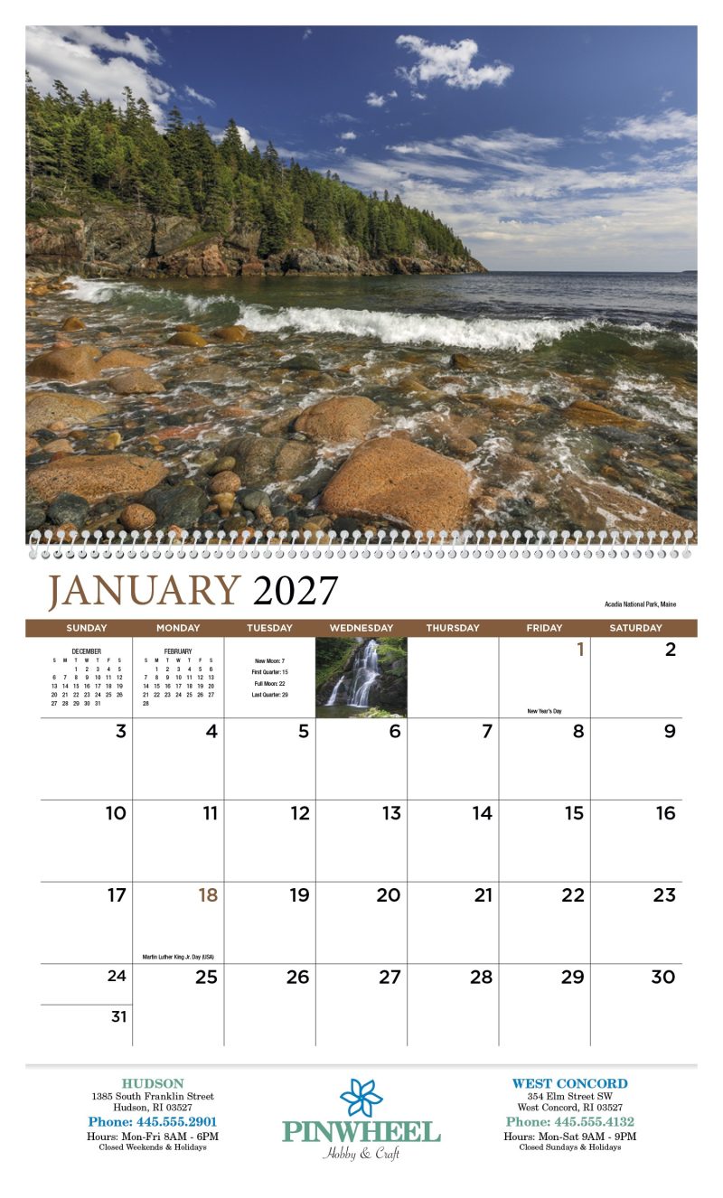 Custom HotLine® Products New England Appointment Calendar - Spiral - 6