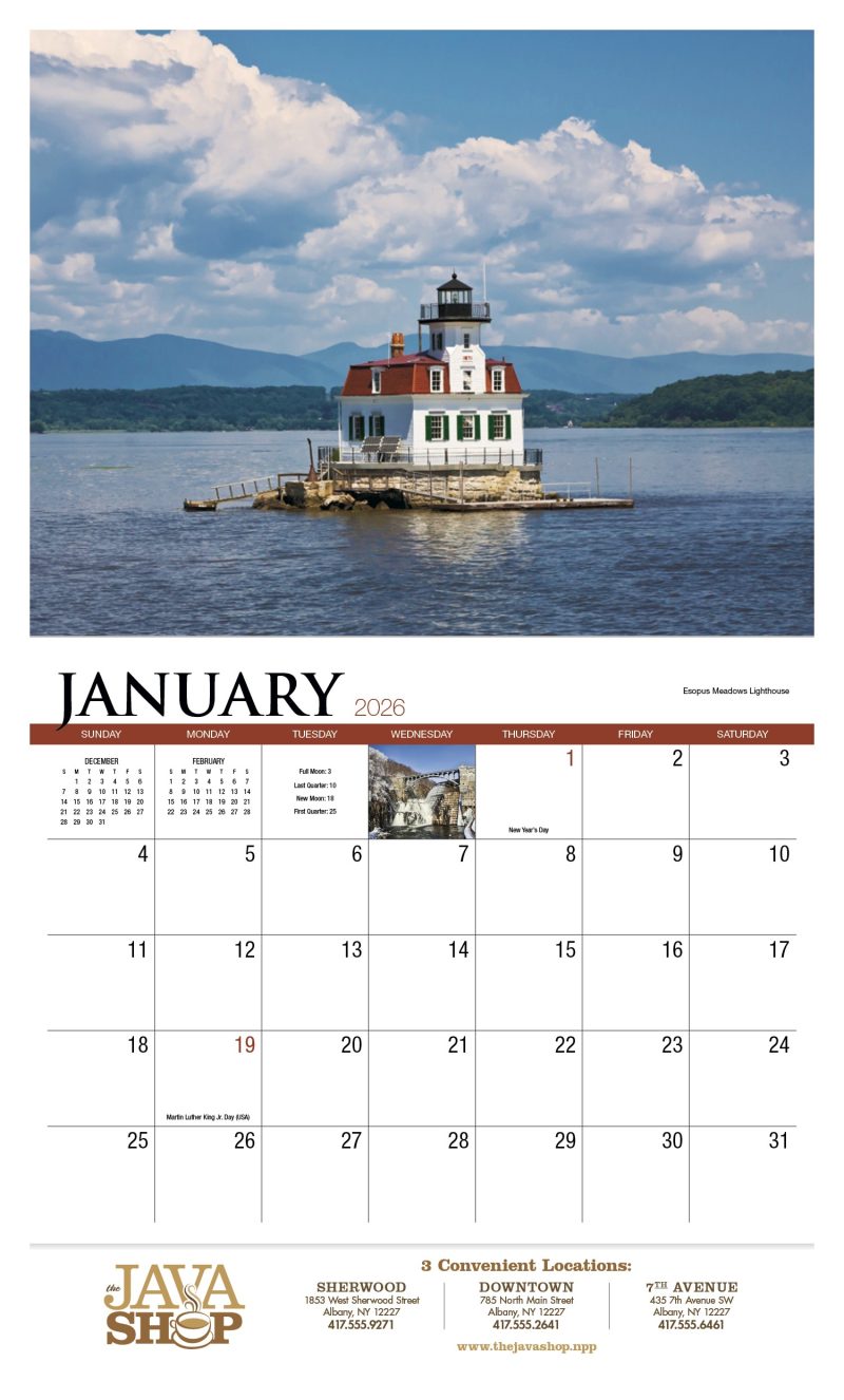 Custom HotLine® Products New York Appointment Calendar - Stapled - 3