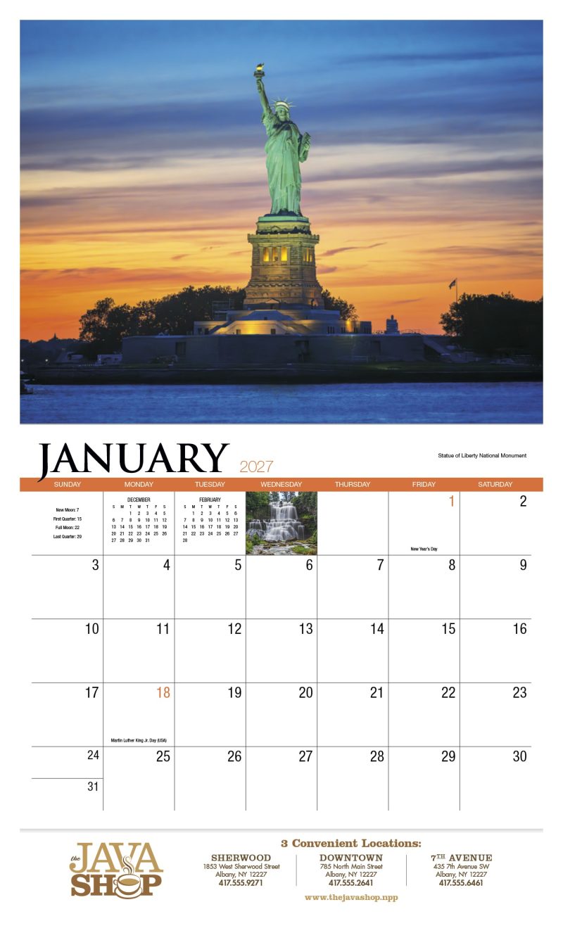 Custom HotLine® Products New York Appointment Calendar - Stapled - 6