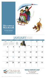 Custom HotLine® Products Norman Rockwell Appointment Calendar - Stapled - 3