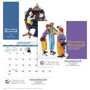 Custom HotLine® Products Norman Rockwell Appointment Calendar - Stapled