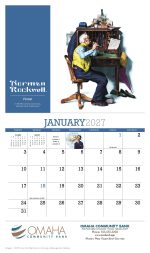 Custom HotLine® Products Norman Rockwell Appointment Calendar - Stapled - 6