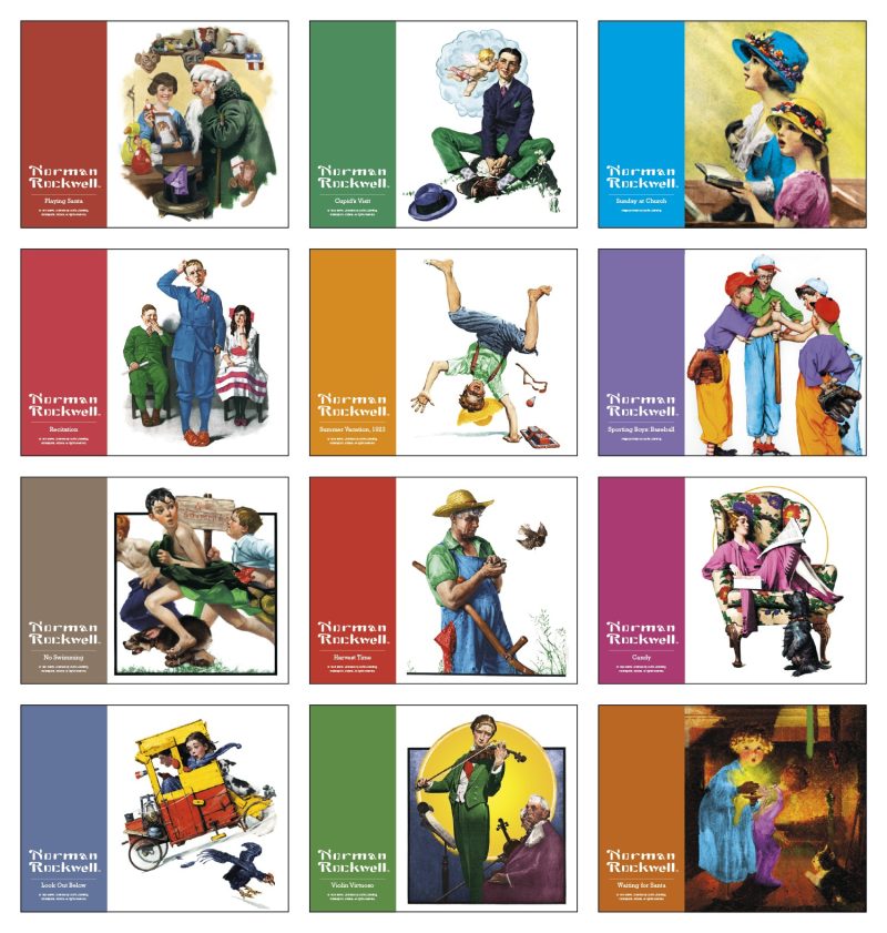 Custom HotLine® Products Norman Rockwell Appointment Calendar - Stapled - 7