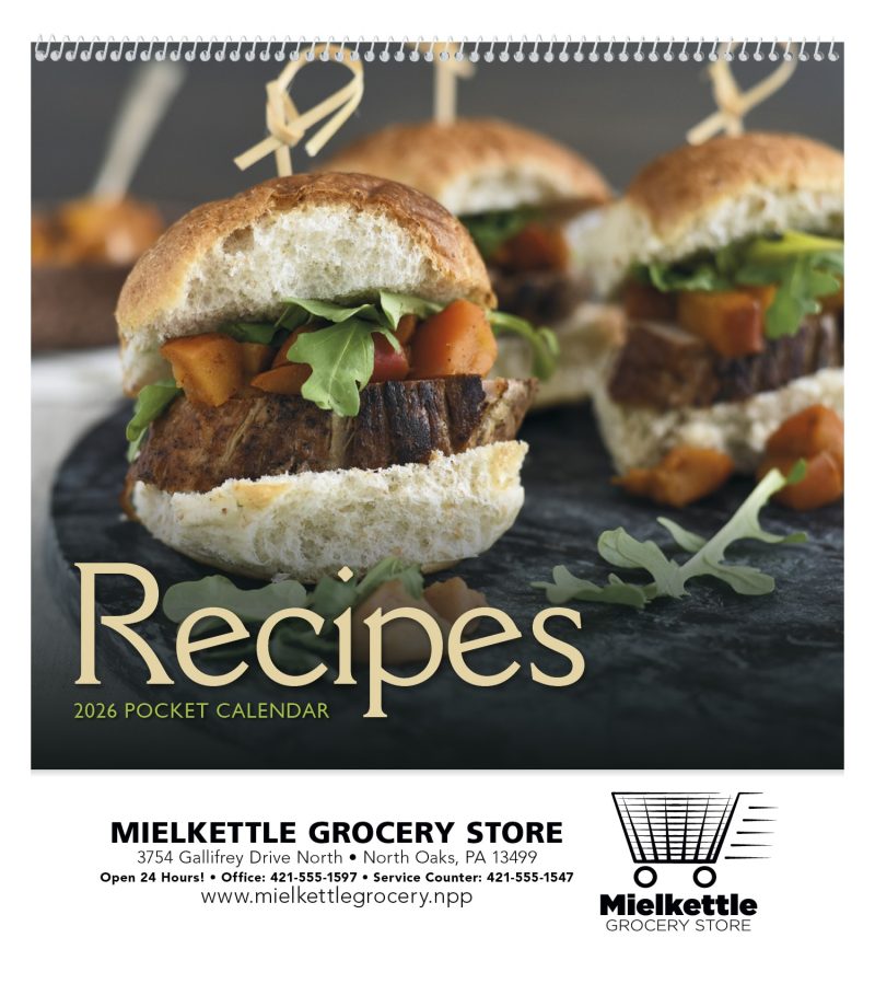 Custom HotLine® Products Recipe Pocket Calendar - 2