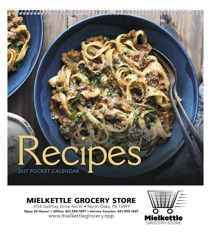 Custom HotLine® Products Recipe Pocket Calendar - 5