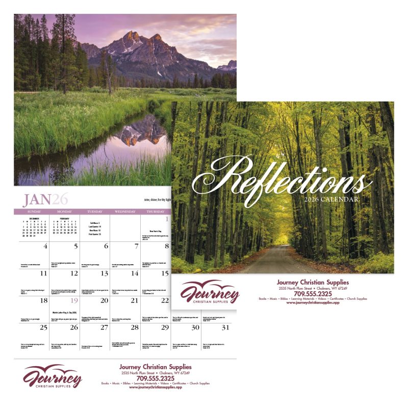 Custom HotLine® Products Reflections (Non-Denominational) Appointment Calendar - Stapled - 1