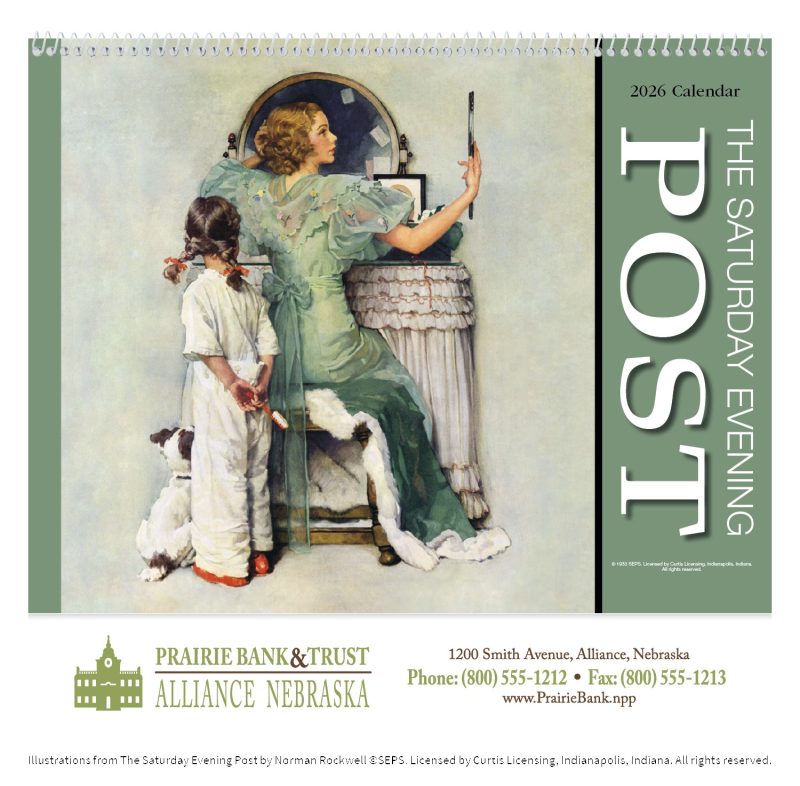 Custom HotLine® Products Saturday Evening Post Appointment Calendar - Spiral - 2
