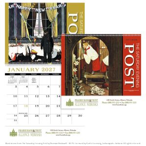 Custom HotLine® Products Saturday Evening Post Appointment Calendar - Spiral