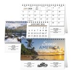 Custom HotLine® Products Scenic America® Desk Tent Calendar - 1