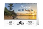 Custom HotLine® Products Scenic America® Desk Tent Calendar - 2
