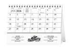 Custom HotLine® Products Scenic America® Desk Tent Calendar - 4