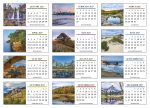 Custom HotLine® Products Scenic America® Desk Tent Calendar - 7