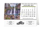 Custom HotLine® Products Scenic America® Desk Tent Calendar - 8