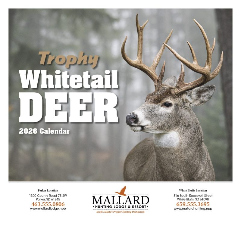 Custom HotLine® Products Trophy Whitetail Deer Appointment Calendar - Stapled - 2