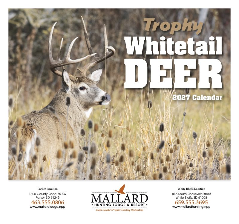 Custom HotLine® Products Trophy Whitetail Deer Appointment Calendar - Stapled - 5