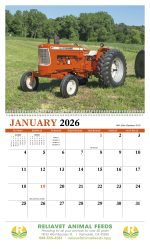 Custom HotLine® Products Vintage Tractors Appointment Calendar - Spiral - 3