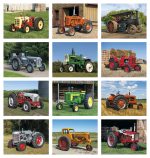 Custom HotLine® Products Vintage Tractors Appointment Calendar - Spiral - 7