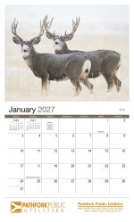 Custom HotLine® Products Wildlife Appointment Calendar - Stapled - 6