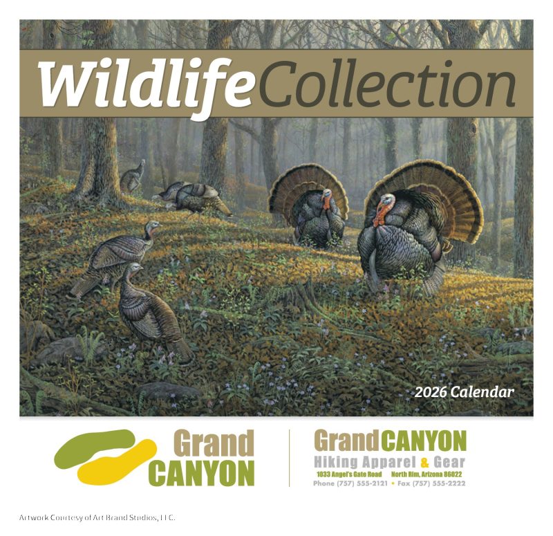 Custom HotLine® Products Wildlife Collection Appointment Calendar - Stapled - 2