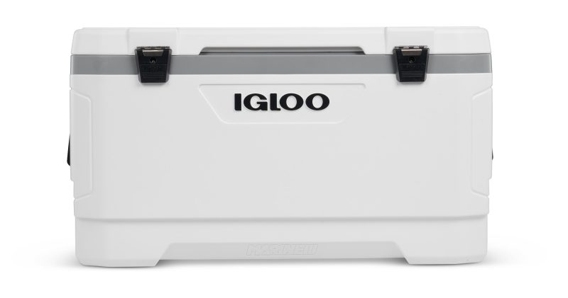 Custom Igloo® Latitude Marine Ultra 100 Qt. Cooler (White/Moonscape Gray) - 1