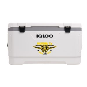Custom Igloo® Latitude Marine Ultra 100 Qt. Cooler (White/Moonscape Gray)