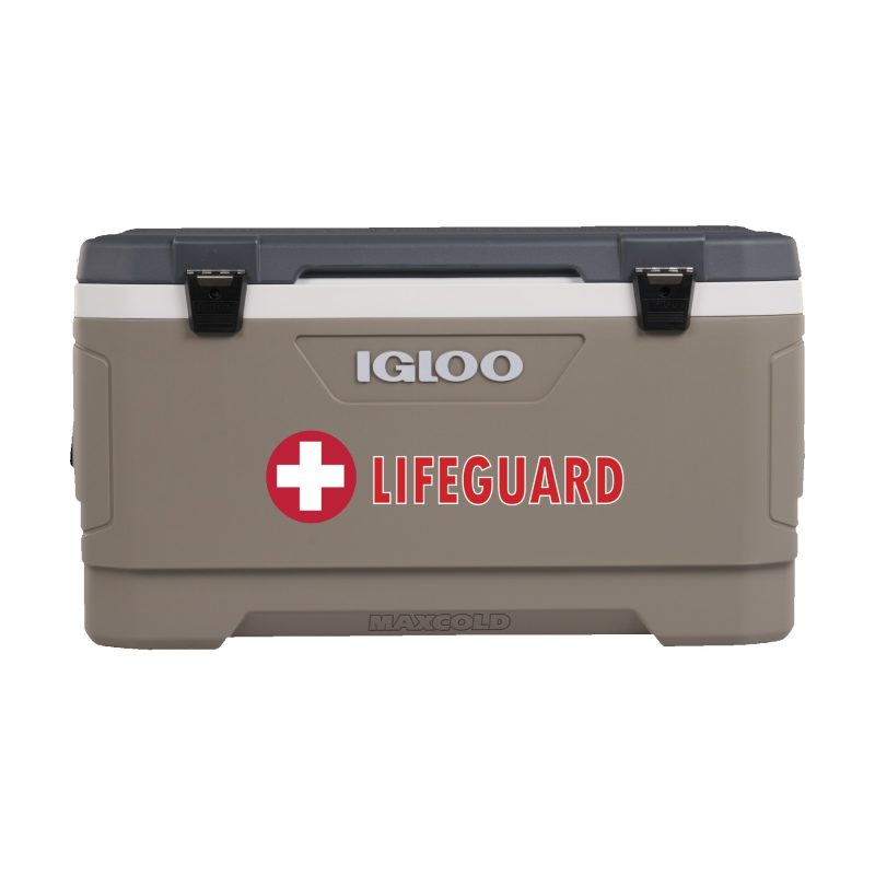 Custom Igloo® Maxcold Latitude 100 Qt. Cooler (Sandstone/Carbonite)