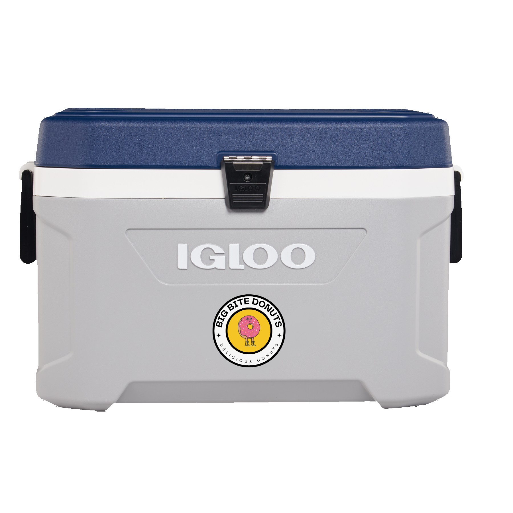 Custom Igloo® Maxcold Latitude 54 Qt. Cooler (Carbonite/Aegean Sea)