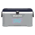 Custom Igloo® Maxcold Latitude 70 Qt. Cooler (Carbonite Gray/Aegean Sea)