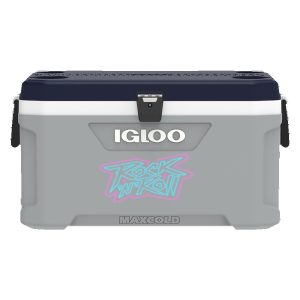 Custom Igloo® Maxcold Latitude 70 Qt. Cooler (Carbonite Gray/Aegean Sea)