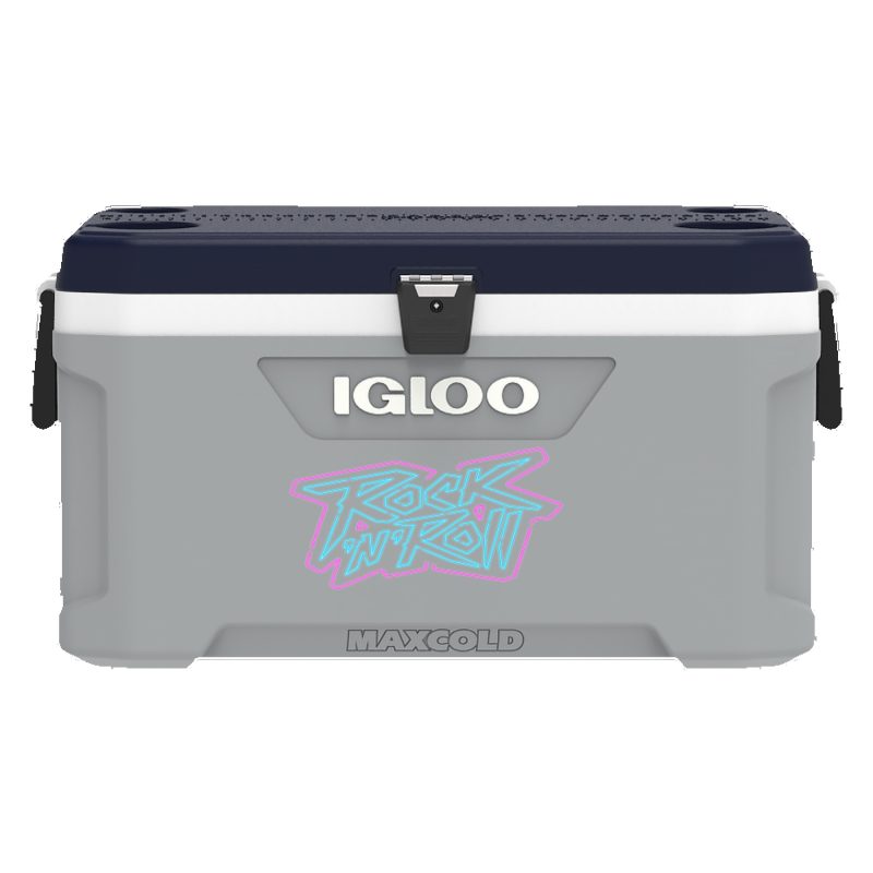 Custom Igloo® Maxcold Latitude 70 Qt. Cooler (Carbonite Gray/Aegean Sea)