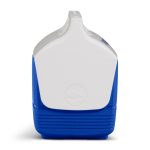 Custom Igloo® Playmate Mini™ 4 Qt Cooler - White-Majestic Blue - 3