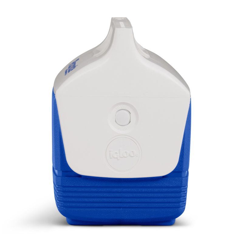 Custom Igloo® Playmate Mini™ 4 Qt Cooler - White-Majestic Blue - 4
