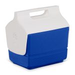 Custom Igloo® Playmate Mini™ 4 Qt Cooler - White-Majestic Blue - 7