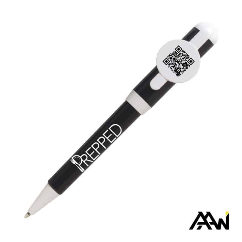 Custom Jumbo QR Billboard Twist Pen - White Accent