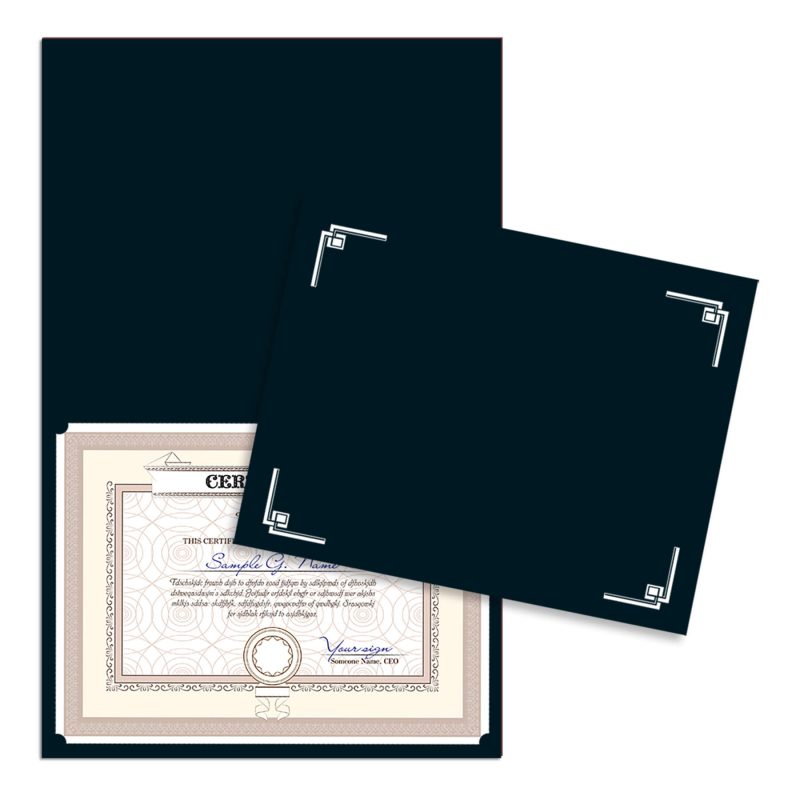 Custom Linen Certificate Holder - 2