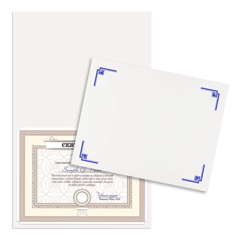 Custom Linen Certificate Holder - 5