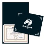 Custom Linen Certificate Holder - 6