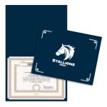 Custom Linen Certificate Holder - 8