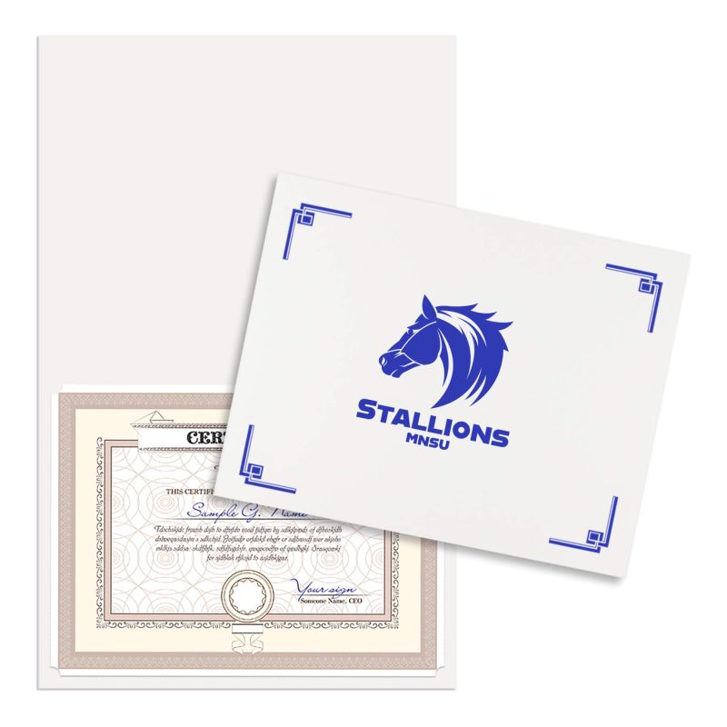 Custom Linen Certificate Holder - 9